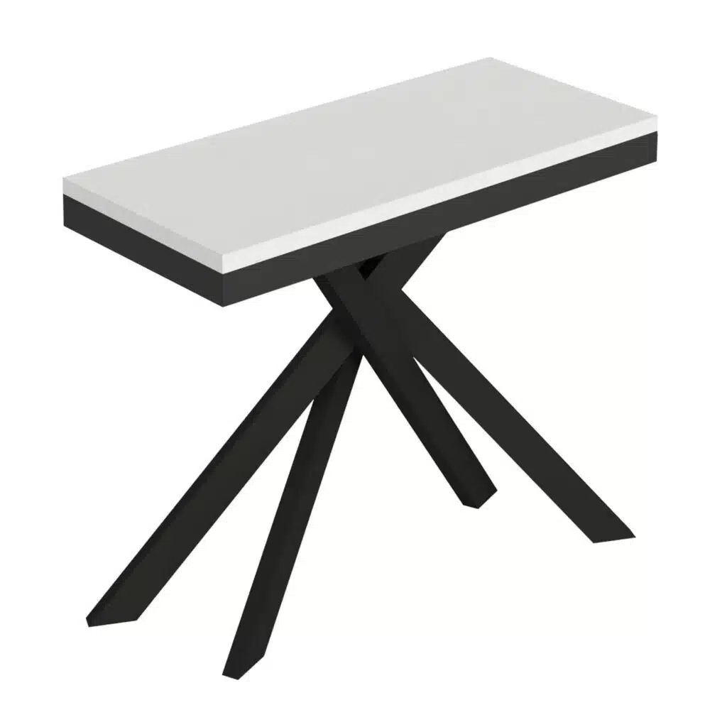 Consolle allungabile 90x40/196 cm Saki Small Evolution bianco frassino - foto 1