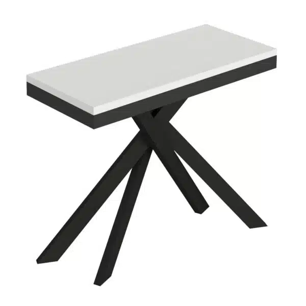 Consolle allungabile 90x40/300 cm Saki Evolution bianco frassino