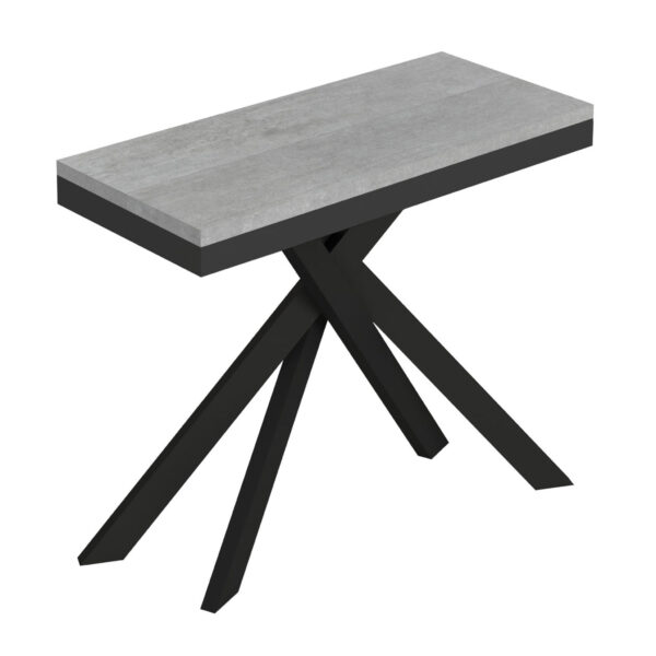 Consolle allungabile 90x40/196 cm Saki Small Evolution cemento