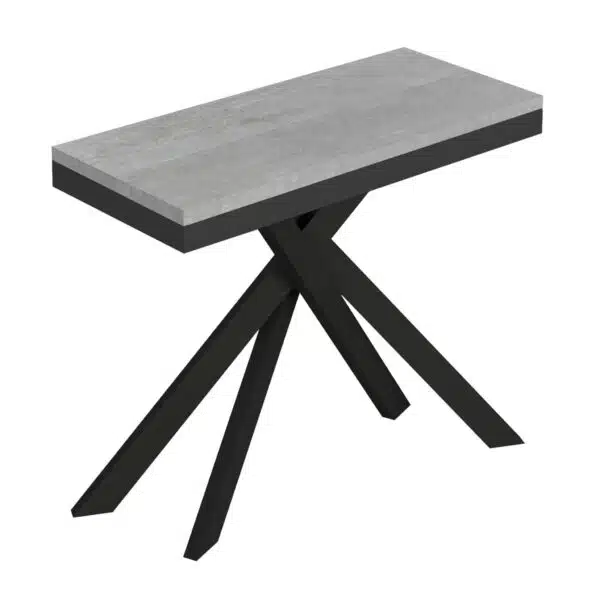 Consolle allungabile 90x40/300 cm Saki Evolution cemento