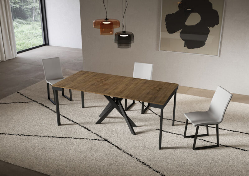 Consolle allungabile 90x40/196 cm Saki Small Evolution noce - immagine 3