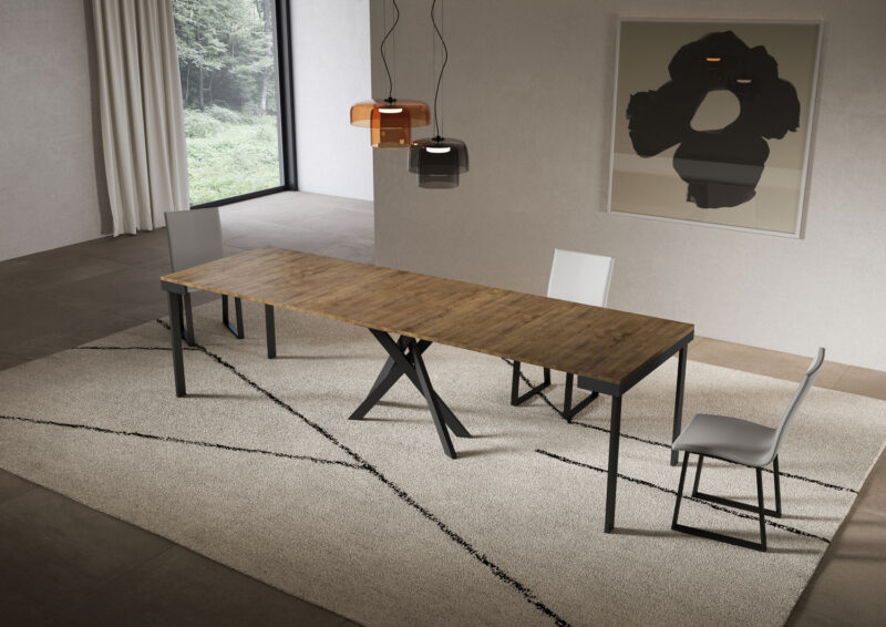 Consolle allungabile 90x40/300 cm Saki Evolution noce - immagine 4