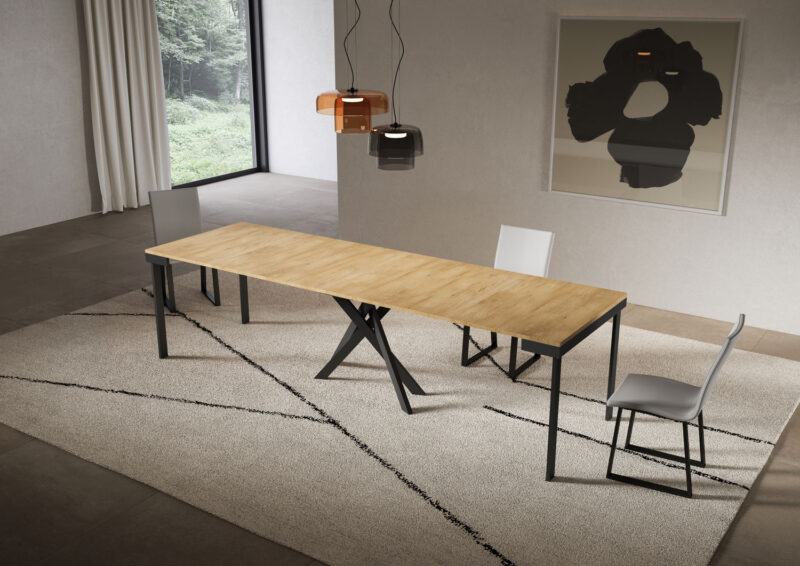 Consolle allungabile 90x40/300 cm Saki Evolution quercia natura - immagine 4