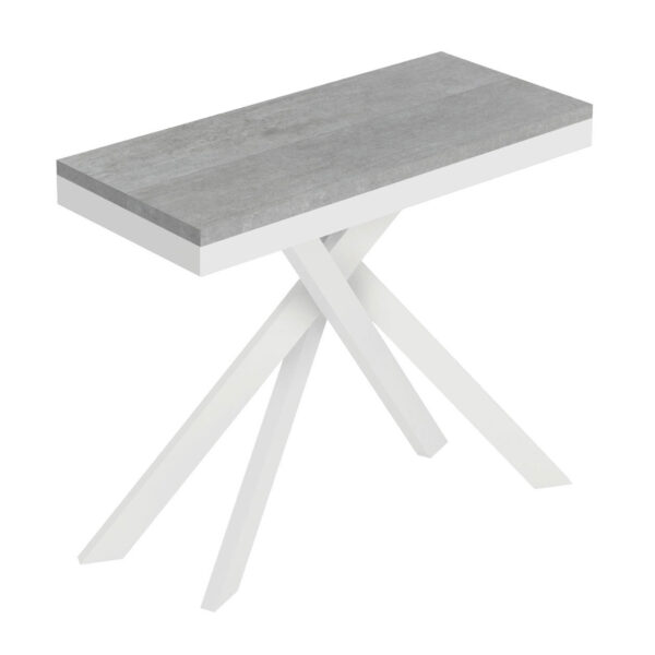 Consolle allungabile 90x40/196 cm Saki Small Evolution cemento
