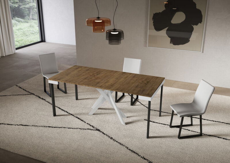 Consolle allungabile 90x40/196 cm Saki Small Evolution noce - immagine 3