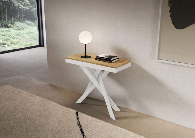 Consolle allungabile 90x40/196 cm Saki Small Evolution quercia natura - immagine 2