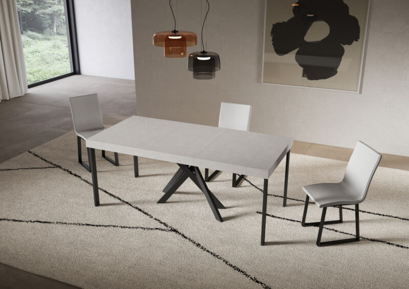 Consolle allungabile 90x40/196 cm Saki Small Premium cashmere - immagine 3