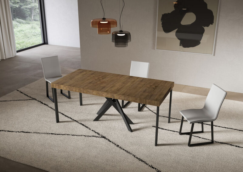 Consolle allungabile 90x40/300 cm Saki Premium noce - immagine 3
