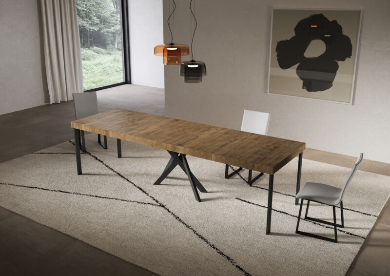 Consolle allungabile 90x40/300 cm Saki Premium noce - immagine 4