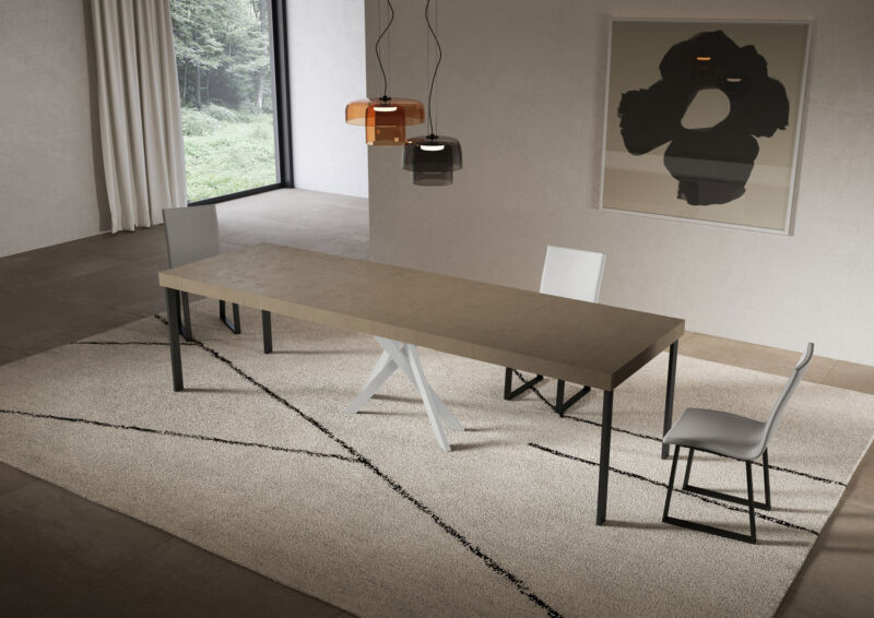 Consolle allungabile 90x40/300 cm Saki Premium tortora - immagine 4