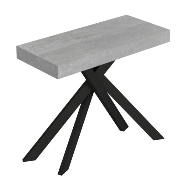 Consolle allungabile 90x40/196 cm Saki Small cemento