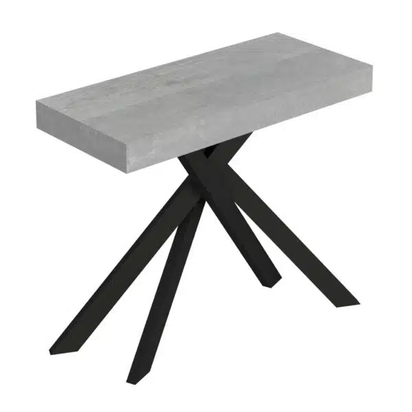 Consolle allungabile 90x40/300 cm Saki Premium cemento