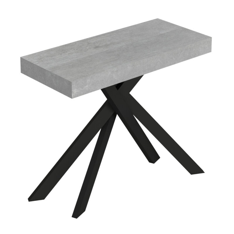 Consolle allungabile 90x40/300 cm Saki Premium cemento