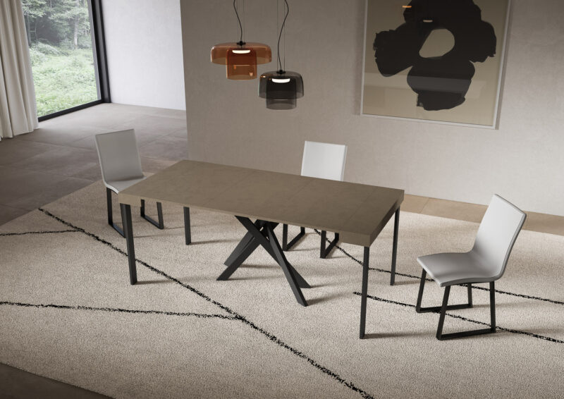 Consolle allungabile 90x40/196 cm Saki Small tortora - immagine 3