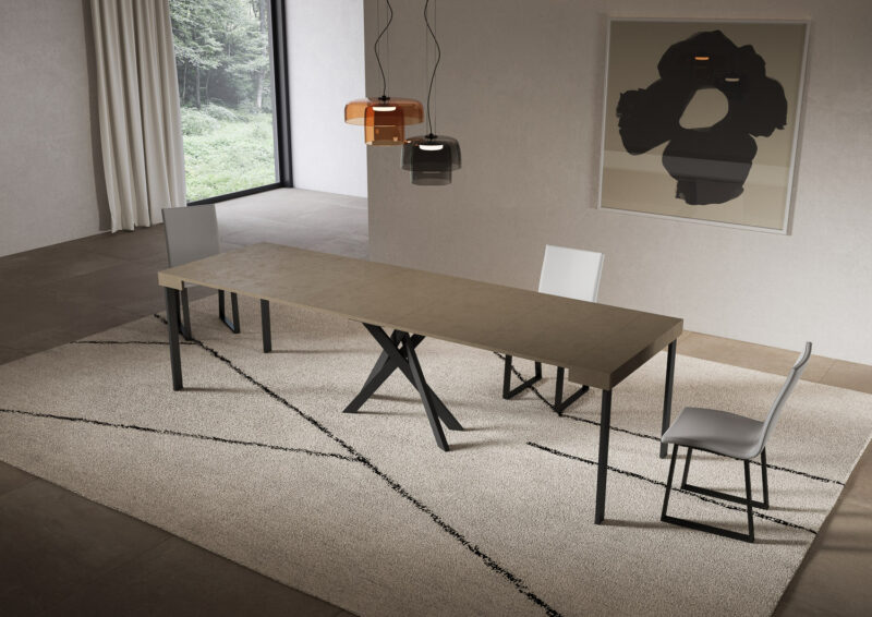 Consolle allungabile 90x40/300 cm Saki tortora - immagine 4