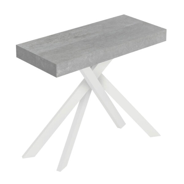 Consolle allungabile 90x40/196 cm Saki Small cemento
