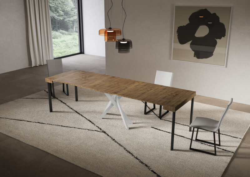 Consolle allungabile 90x40/300 cm Saki noce - immagine 4