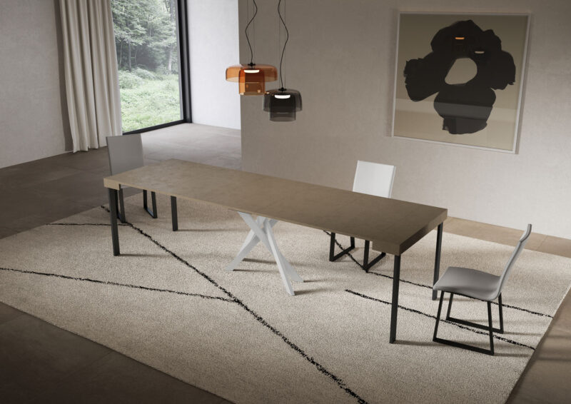 Consolle allungabile 90x40/300 cm Saki tortora - immagine 4
