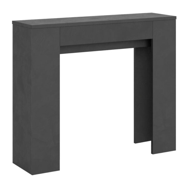 Consolle allungabile 90x25/181 cm Slick antracite spatolato