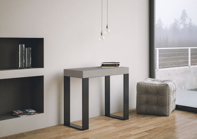 Consolle allungabile 90x40/196 cm Tecno Small cashmere - immagine 3