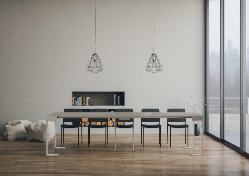 Consolle allungabile 90x40/300 cm Tecno cashmere - immagine 5