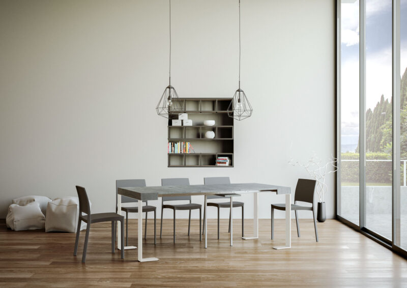 Consolle allungabile 90x40/300 cm Tecno noce - immagine 3