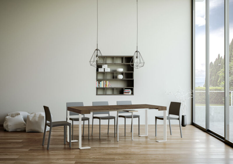 Consolle allungabile 90x40/196 cm Tecno Small cemento - immagine 3
