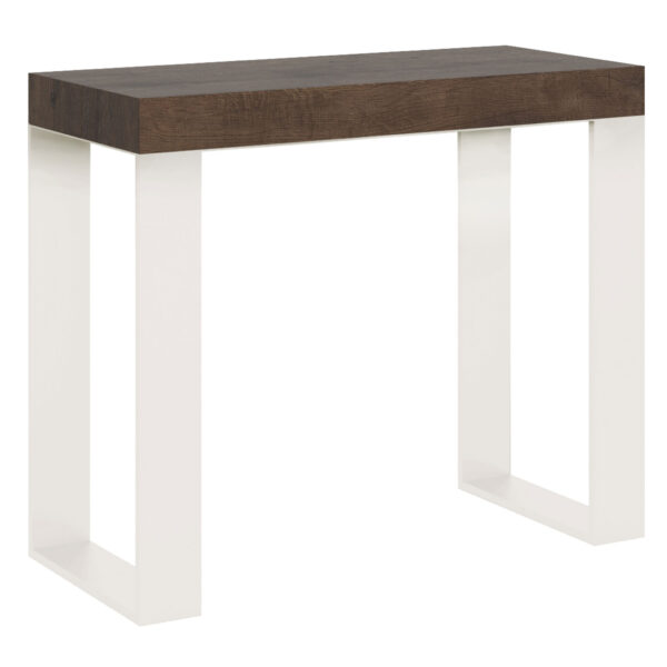 Consolle allungabile 90x40/196 cm Tecno Small cemento