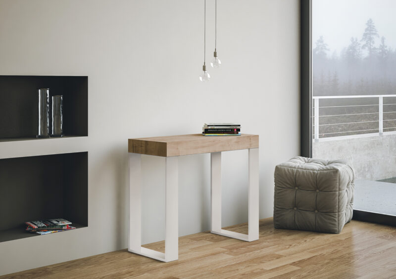 Consolle allungabile 90x40/300 cm Tecno quercia natura - immagine 2