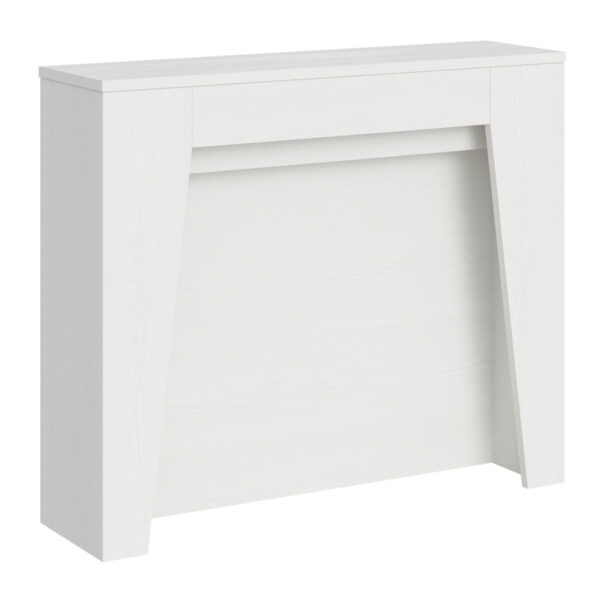 Consolle allungabile 90x25/211 cm Anea bianco frassino allunghe interne
