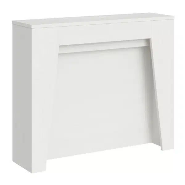 Consolle allungabile 90x25/211 cm Anea bianco frassino allunghe interne