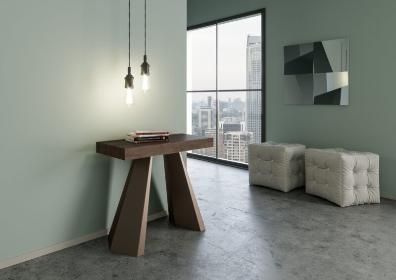 Consolle allungabile 90x40/300 cm Diamante noce - immagine 2