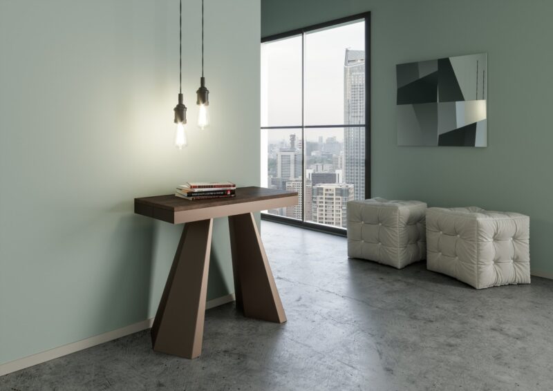 Consolle allungabile 90x40/300 cm Diamante Evolution noce - immagine 2