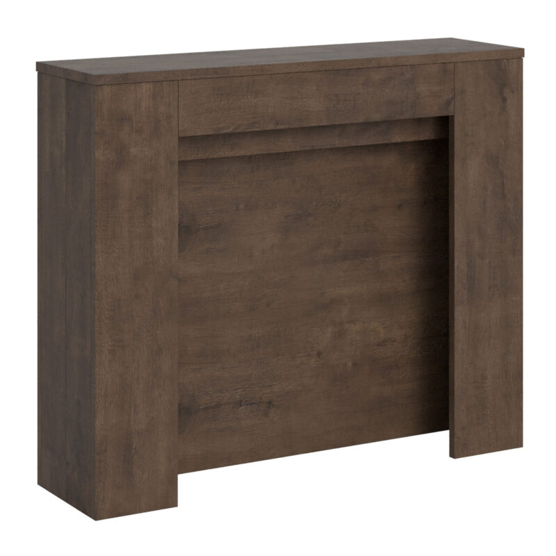 Consolle allungabile 90x25/211 cm Kiba noce allunghe interne