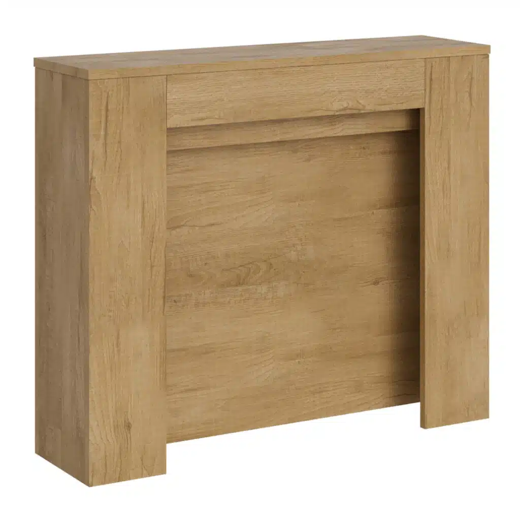 Consolle allungabile 90x25/211 cm Kiba quercia natura allunghe interne - foto 1