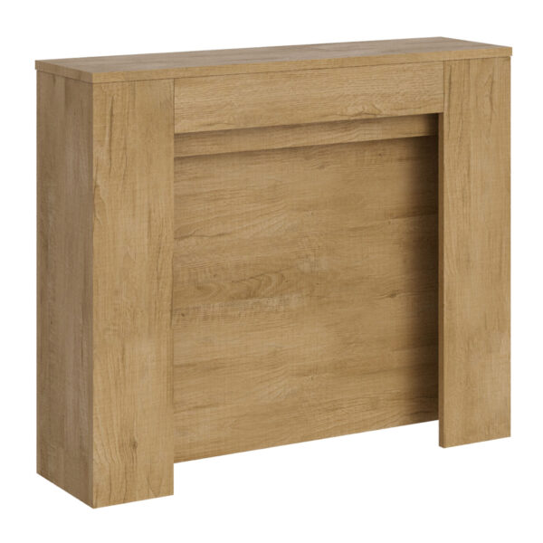 Consolle allungabile 90x25/211 cm Kiba quercia natura allunghe interne