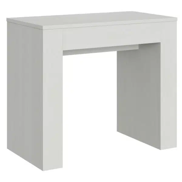 Consolle allungabile 90x49/307 cm Extra bianco frassino allunghe interne