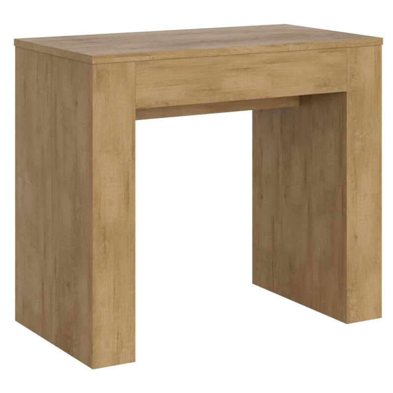 Consolle allungabile 90x49/307 cm Extra quercia natura allunghe interne