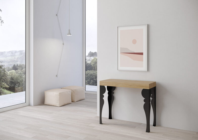Consolle allungabile 90x40/196 cm Paxon Small quercia natura - immagine 2