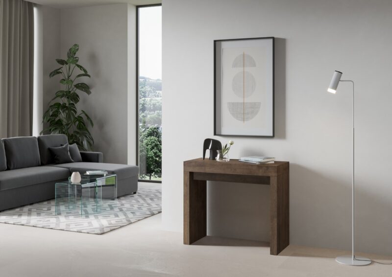 Consolle allungabile 90x40/196 cm Roxell Small noce - immagine 2