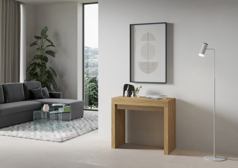 Consolle allungabile 90x40/196 cm Roxell Small quercia natura - immagine 2