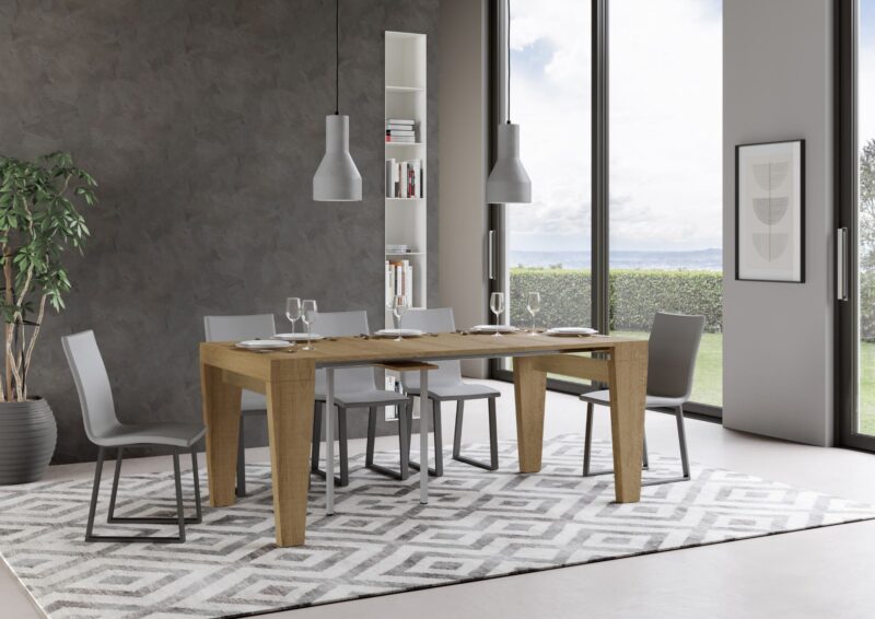 Consolle allungabile 90x40/196 cm Spimbo Small quercia natura - immagine 3