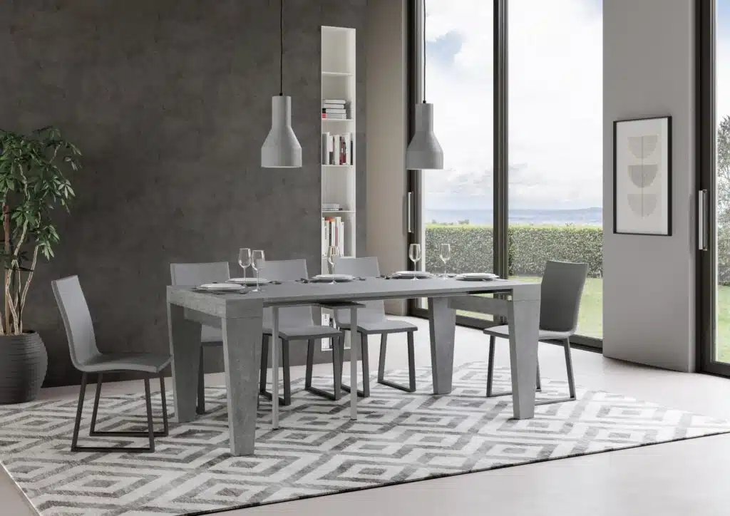 Consolle allungabile 90x40/300 cm Spimbo cemento - foto 3