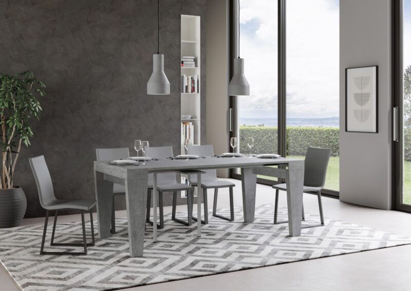Consolle allungabile 90x40/196 cm Spimbo Small cemento - immagine 3