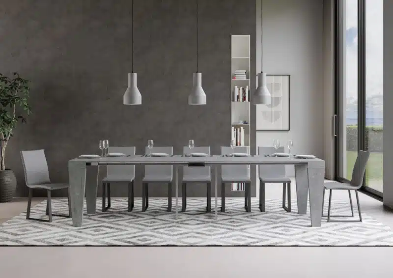 Consolle allungabile 90x40/300 cm Spimbo cemento - foto 4