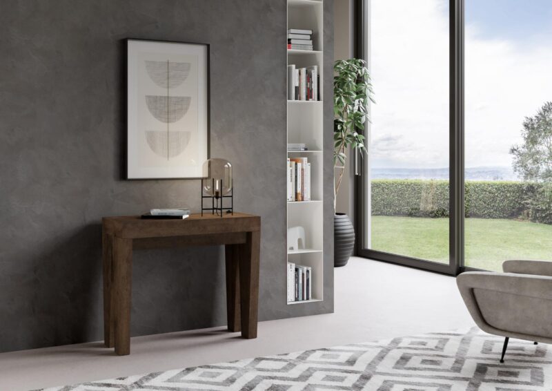 Consolle allungabile 90x40/196 cm Spimbo Small noce - immagine 2