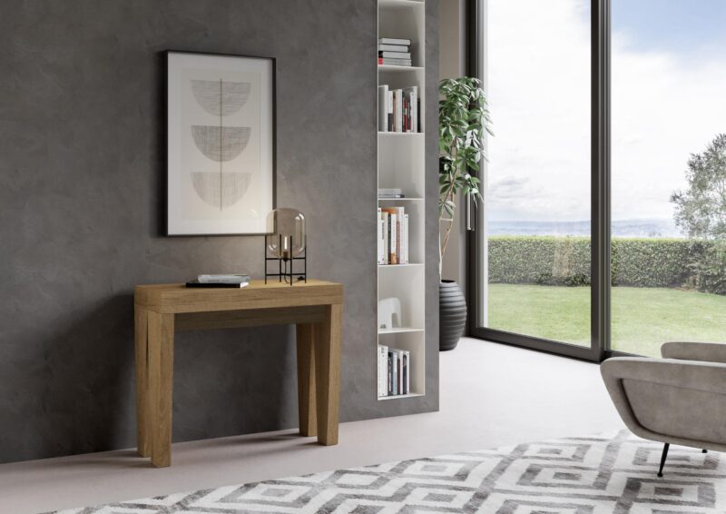 Consolle allungabile 90x40/196 cm Spimbo Small quercia natura - immagine 2