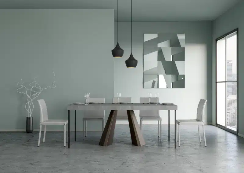 Consolle allungabile 90x40/196 cm Diamante Small Premium cemento - foto 3