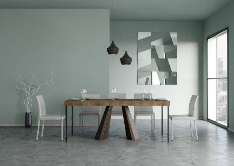 Consolle allungabile 90x40/196 cm Diamante Small Premium noce - immagine 3