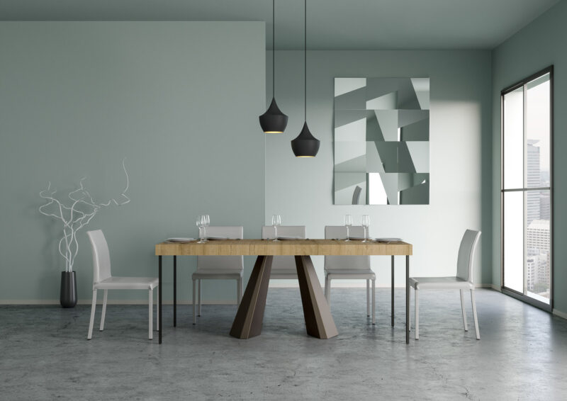 Consolle allungabile 90x40/196 cm Diamante Small Premium quercia natura - immagine 3